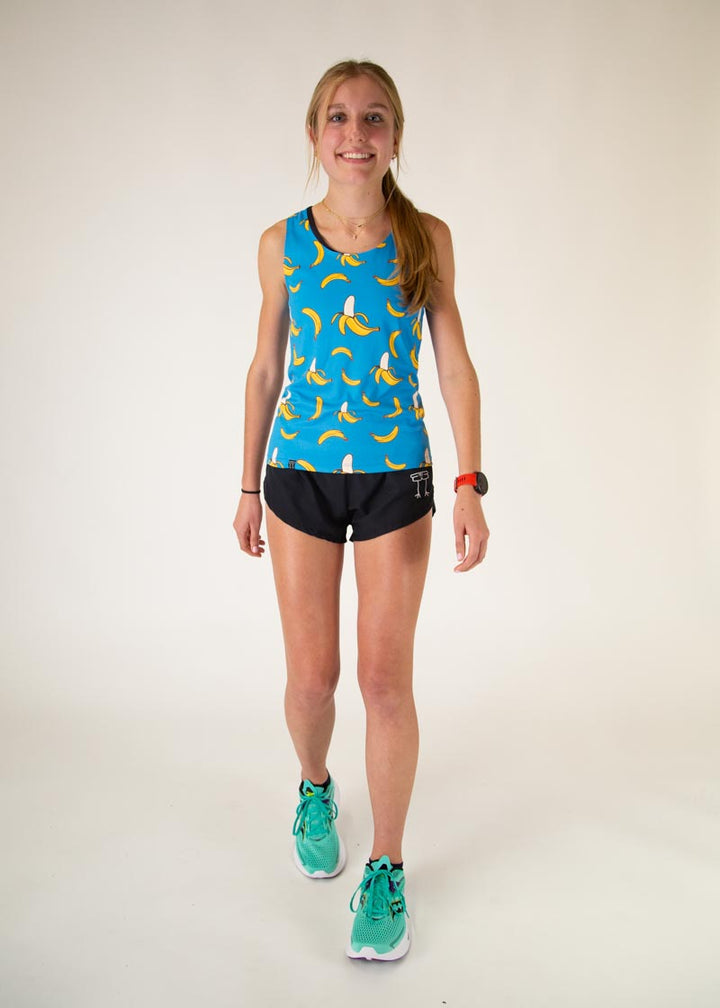 Women's Blue Bananas Performance Singlet XXS-XL