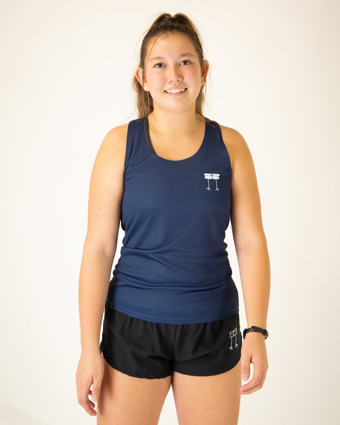 Women's Navy Blue Performance Singlet