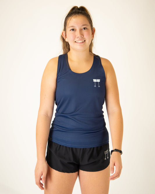 Women's Navy Blue Performance Singlet