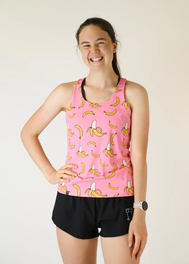 Women's Bananas Performance Singlet (Pink)