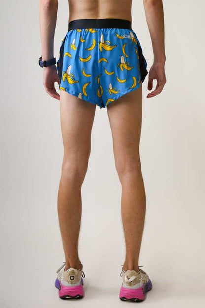Men's Blue Bananas 2" Half Split Shorts (XS, S, M, L, XL)