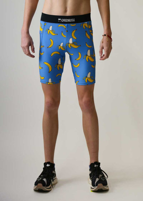 Men's Blue Bananas 8" Half Tights XS S M L XL