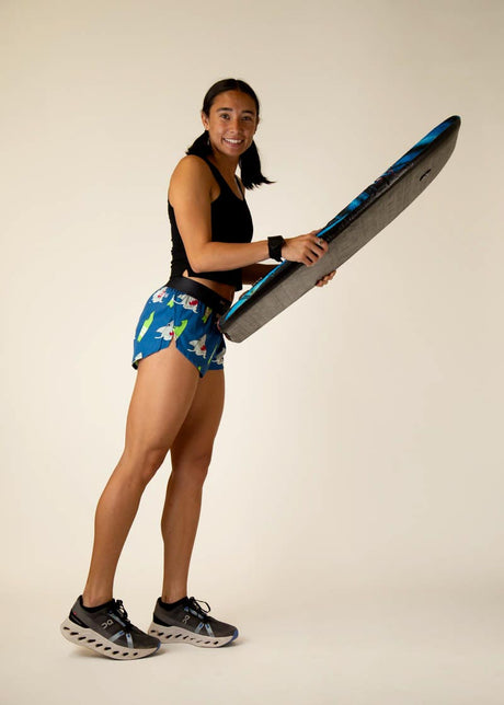 Women's Blue Sharks 1.5" Split Shorts