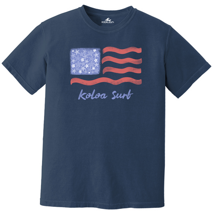 Koloa Starfish Flag Pigment Dyed T-Shirt