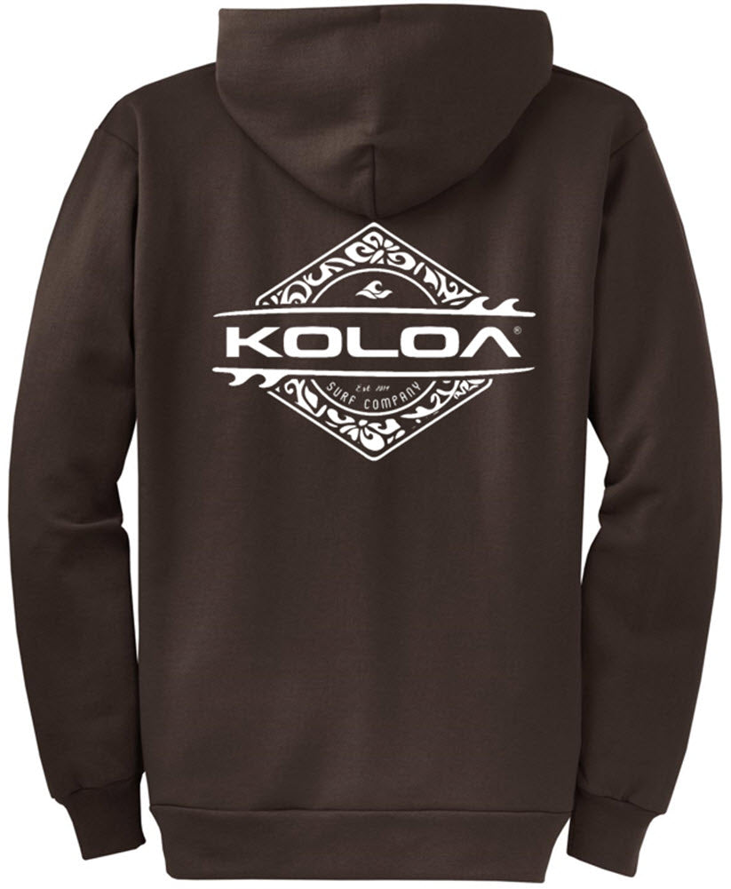 Koloa Diamond Thruster Surfboards Zip Hoodie
