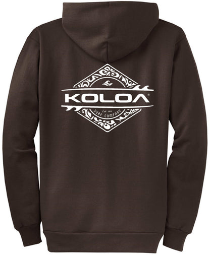 Koloa Diamond Thruster Surfboards Zip Hoodie