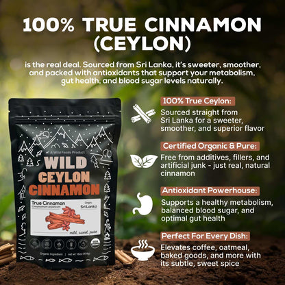 Wholesale case of 6 - Ceylon Cinnamon Powder Organic