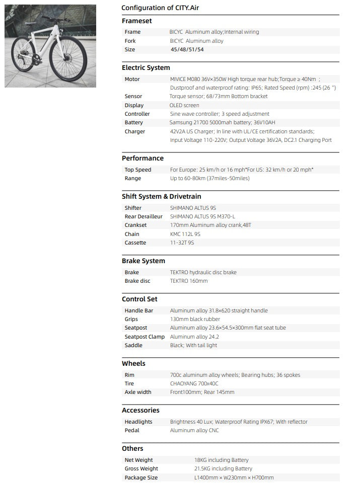 CITI AIR E BIKE