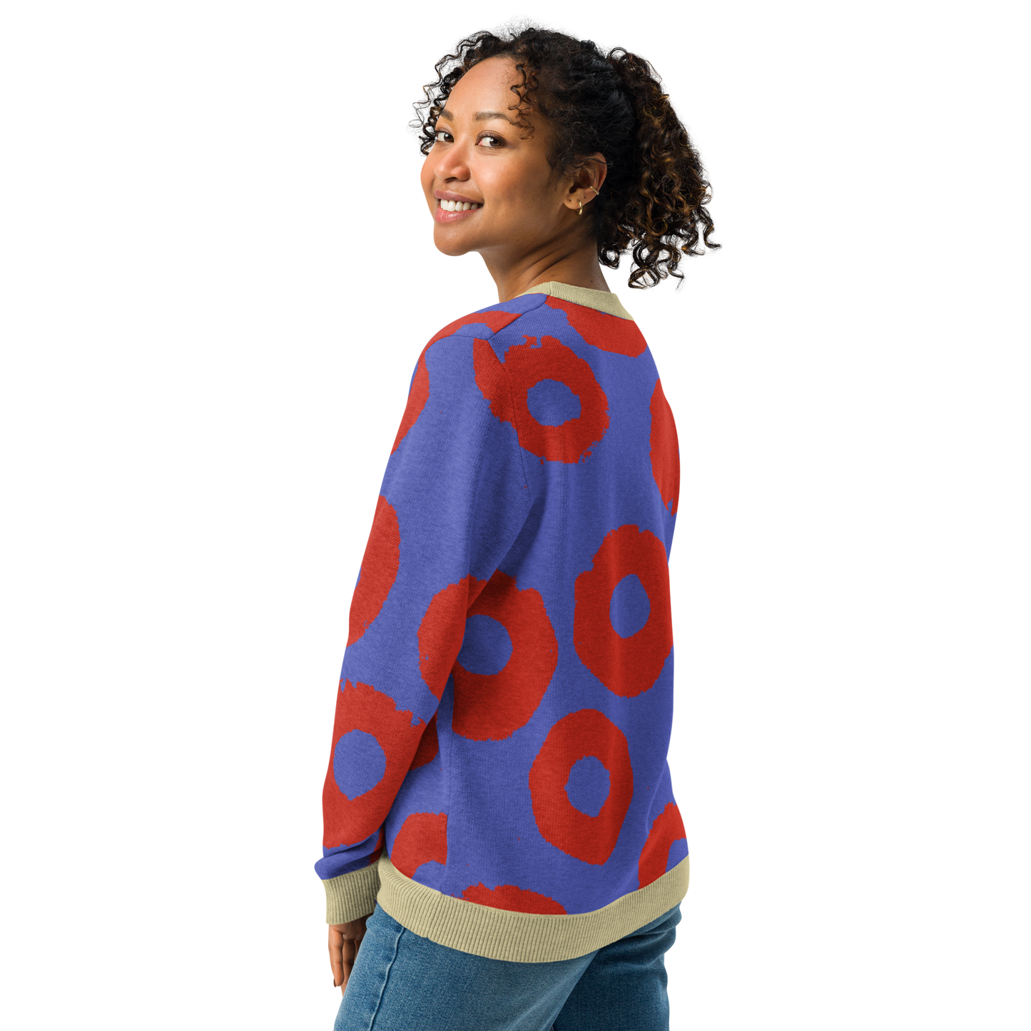 Phish Donut knitted crew neck sweater