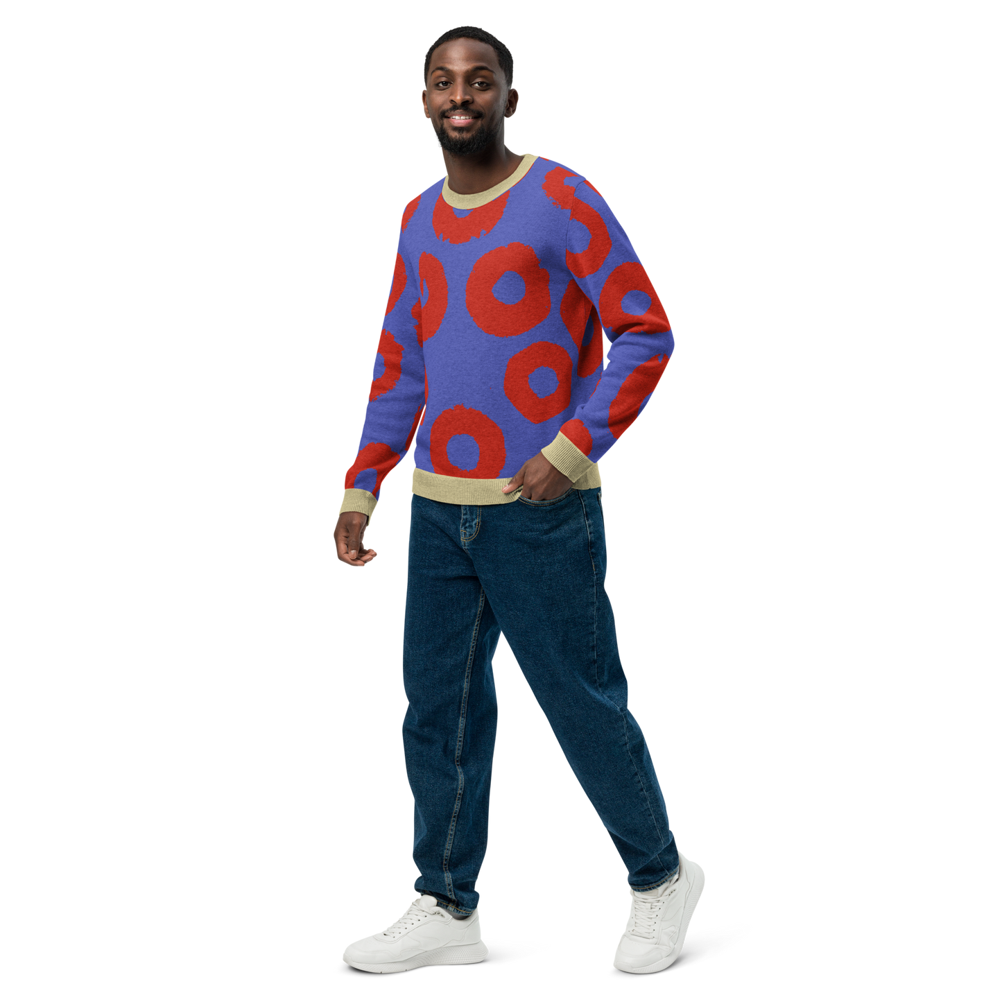 Phish Donut knitted crew neck sweater