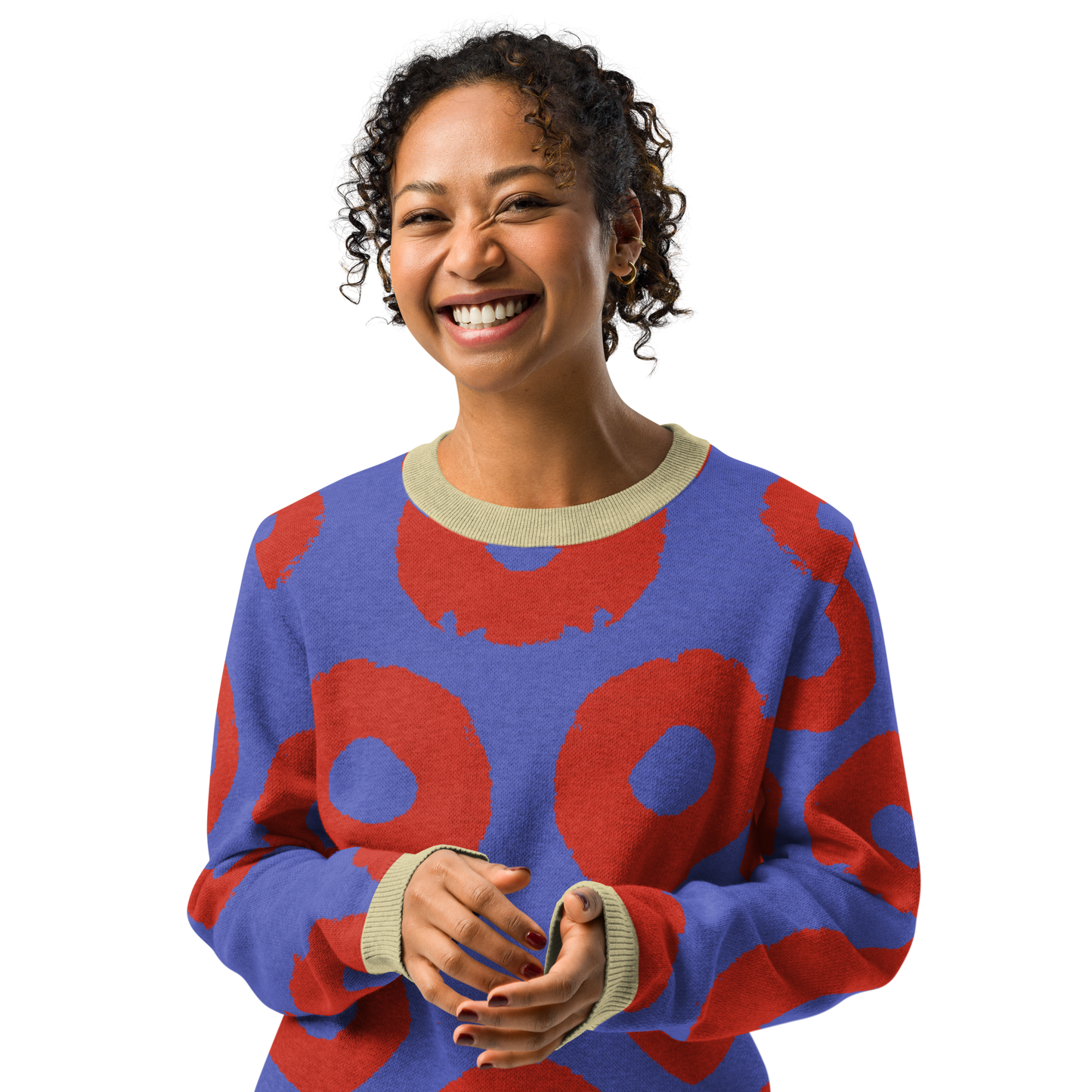 Phish Donut knitted crew neck sweater