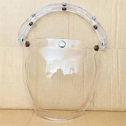 Retro Bubble Shield Visor – Three-Buckle Design