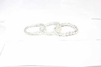 Clear Quartz Round Bead Bracelet - The Master Healer