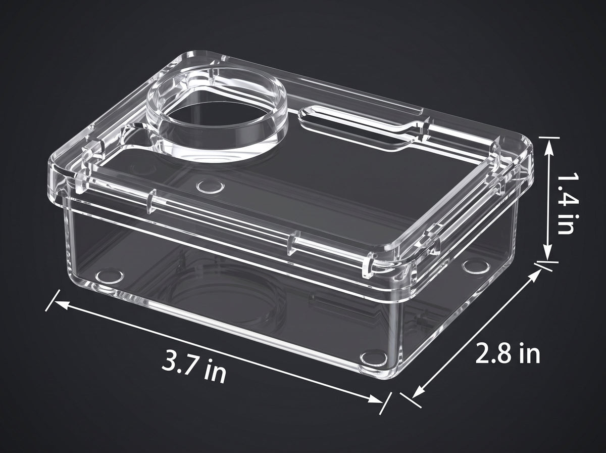 Escape-Proof Reptile Live Feeder with Built-In Supplement Well