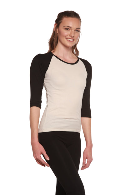 Clearance Women's Bamboo Viscose/Sorona 3/4 Sleeve T-Shirt