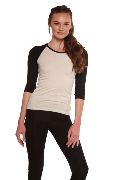 Clearance Women's Bamboo Viscose/Sorona 3/4 Sleeve T-Shirt