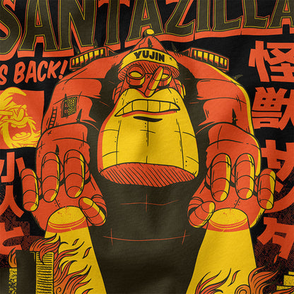 Santazilla Christmas T-Shirt
