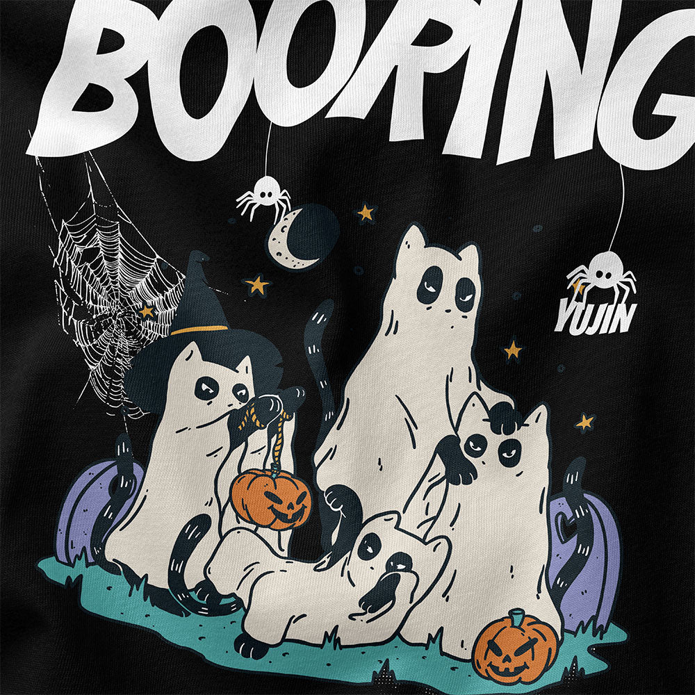 Booring Halloween Cat T-Shirt