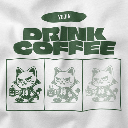 Drink Coffee Cat T-Shirt