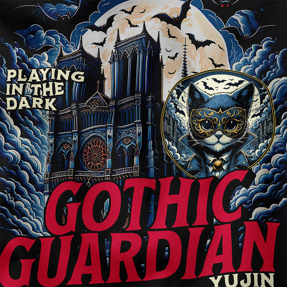 Gothic Guardian Cat T-Shirt