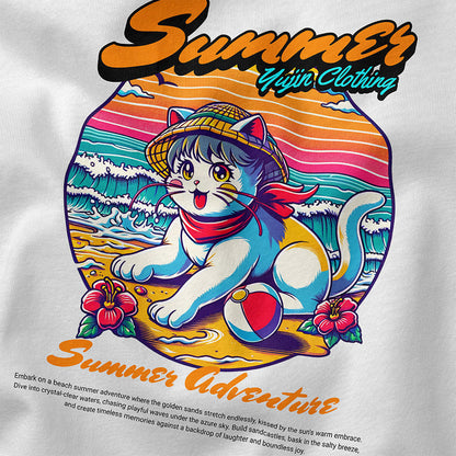 Summer Adventure Cat Tank Top