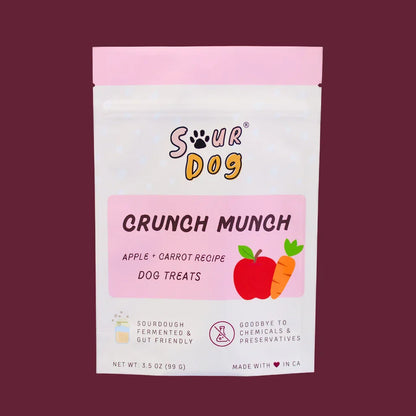 Sour Dog Crunch Munch Apple & Carrot Dog Treats (3.5oz)