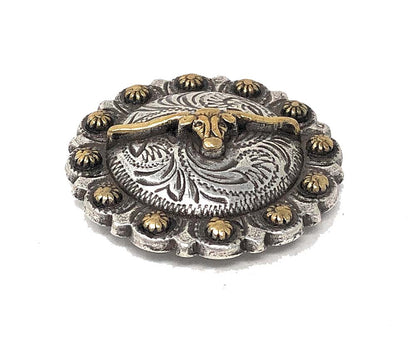 AJ Tack Longhorn Steer Berry Concho