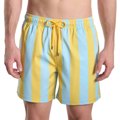 Coastal Cabana, Sun and Sky Hybrid Short, Compression Lined Swim and Resort Trunk