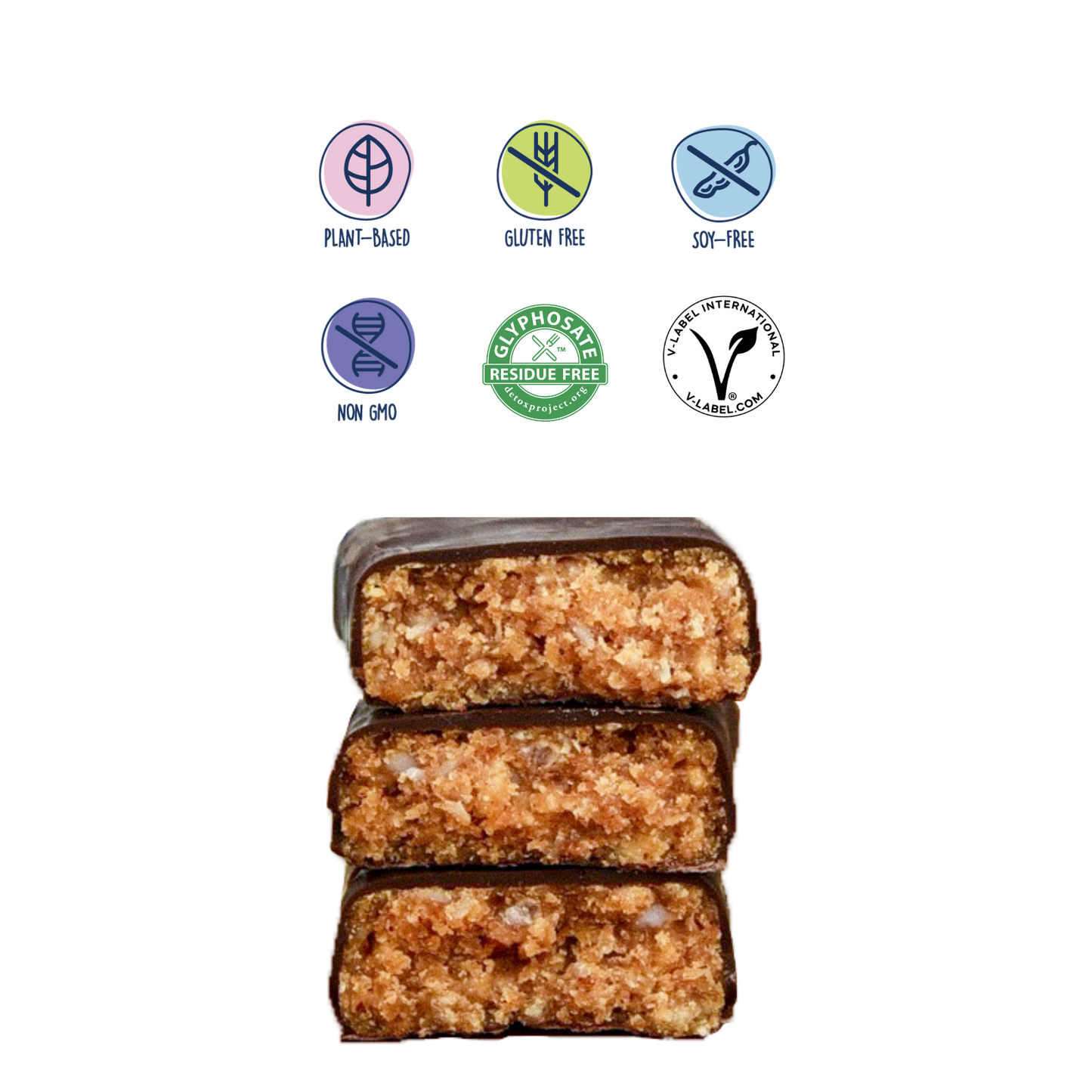 dark chocolate coconut nutrition bars