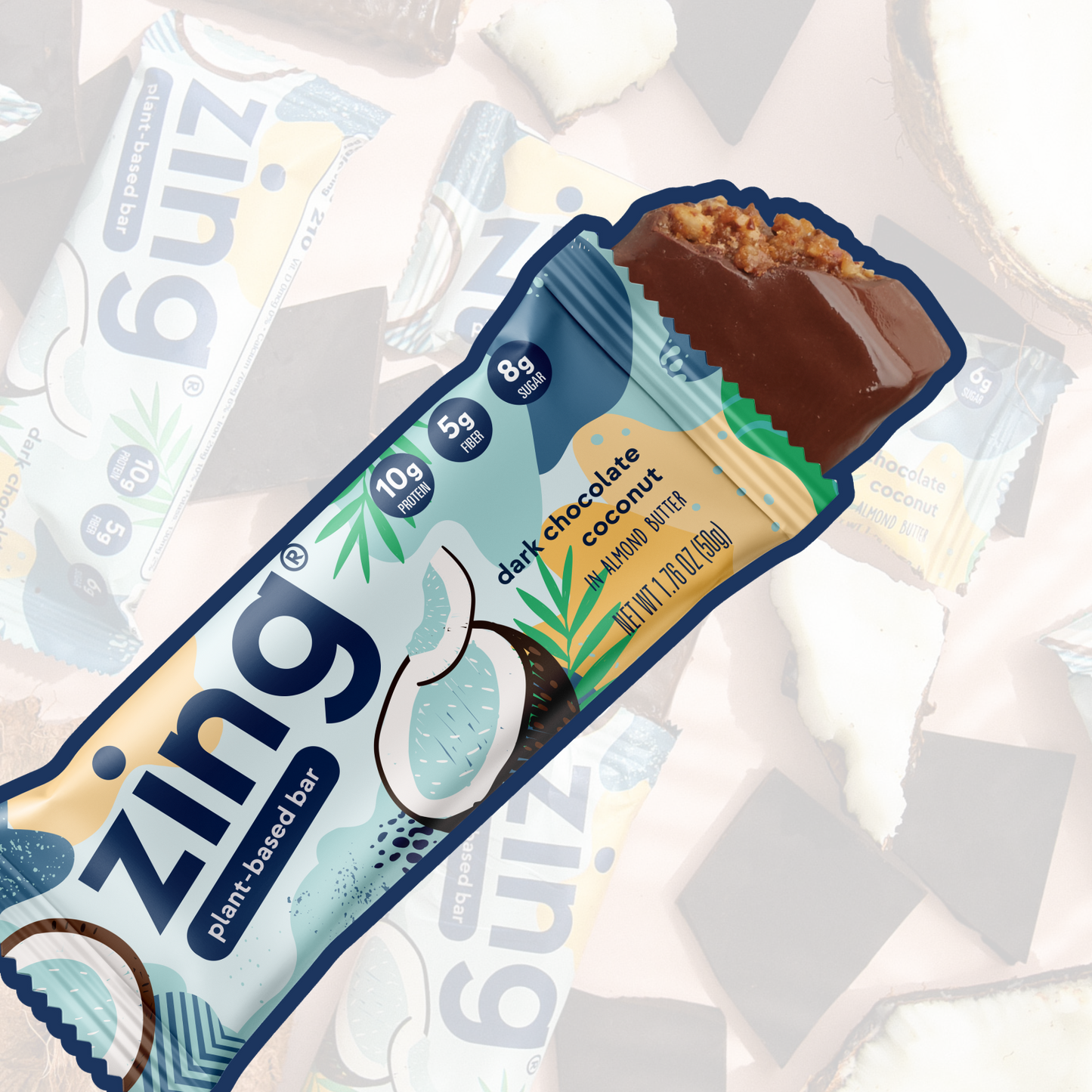 dark chocolate coconut nutrition bars