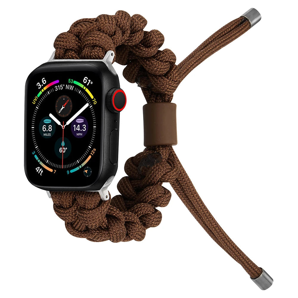 Outdoors Survival Rope Apple Watch Armband Series 11/10/9/8/7/6/5/4/ SE / Ultra 1/2/3