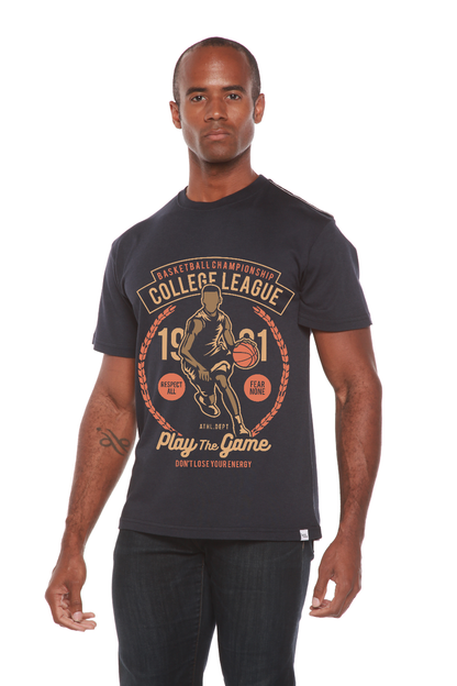 College League Men's Bamboo Viscose/Organic Cotton Short Sleeve Graphic T-Shirt