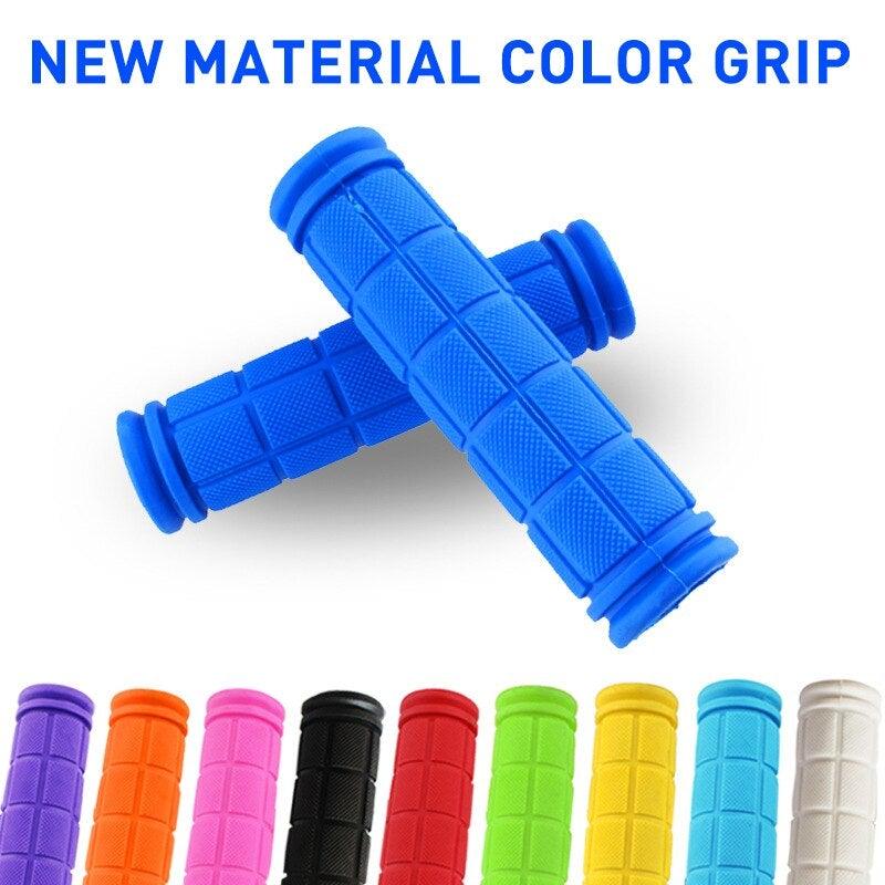 Colorful Cycling Handlebar Cover Bicycle Scooter Handle Bar Rubber Soft Durable Non-Slip End Grip Mountain Road Bicycle Handlebar Grips Specialized Replacement Bike Grips For Beach Scooter Mountain Bicycle