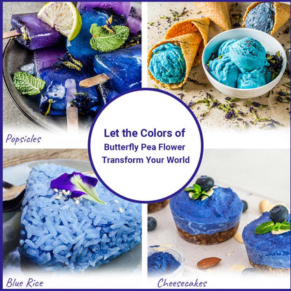 Akshit Butterfly Pea Flower ( Blue Tea ) - 75 Tea Bags, Natural Dried Butterfly Pea Flowers, Caffeine-Free,  NON-GMO