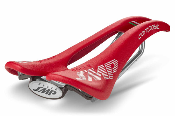 Selle SMP Composit Saddle with Steel Rails (Red) – Triathlete Store