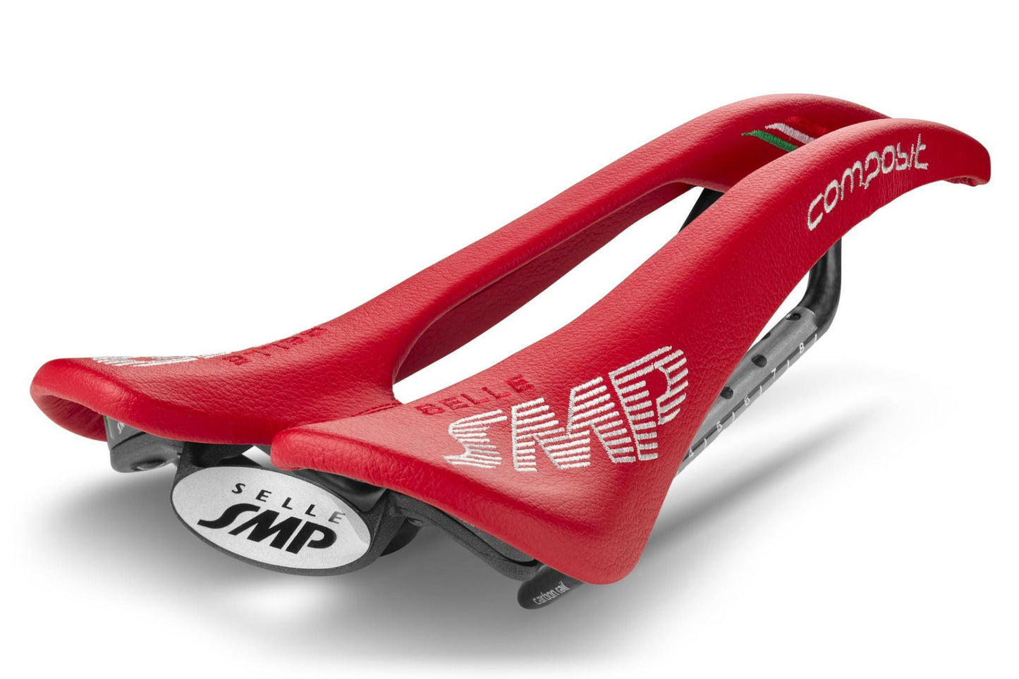Selle SMP Composit Saddle with Carbon Rails (Red)