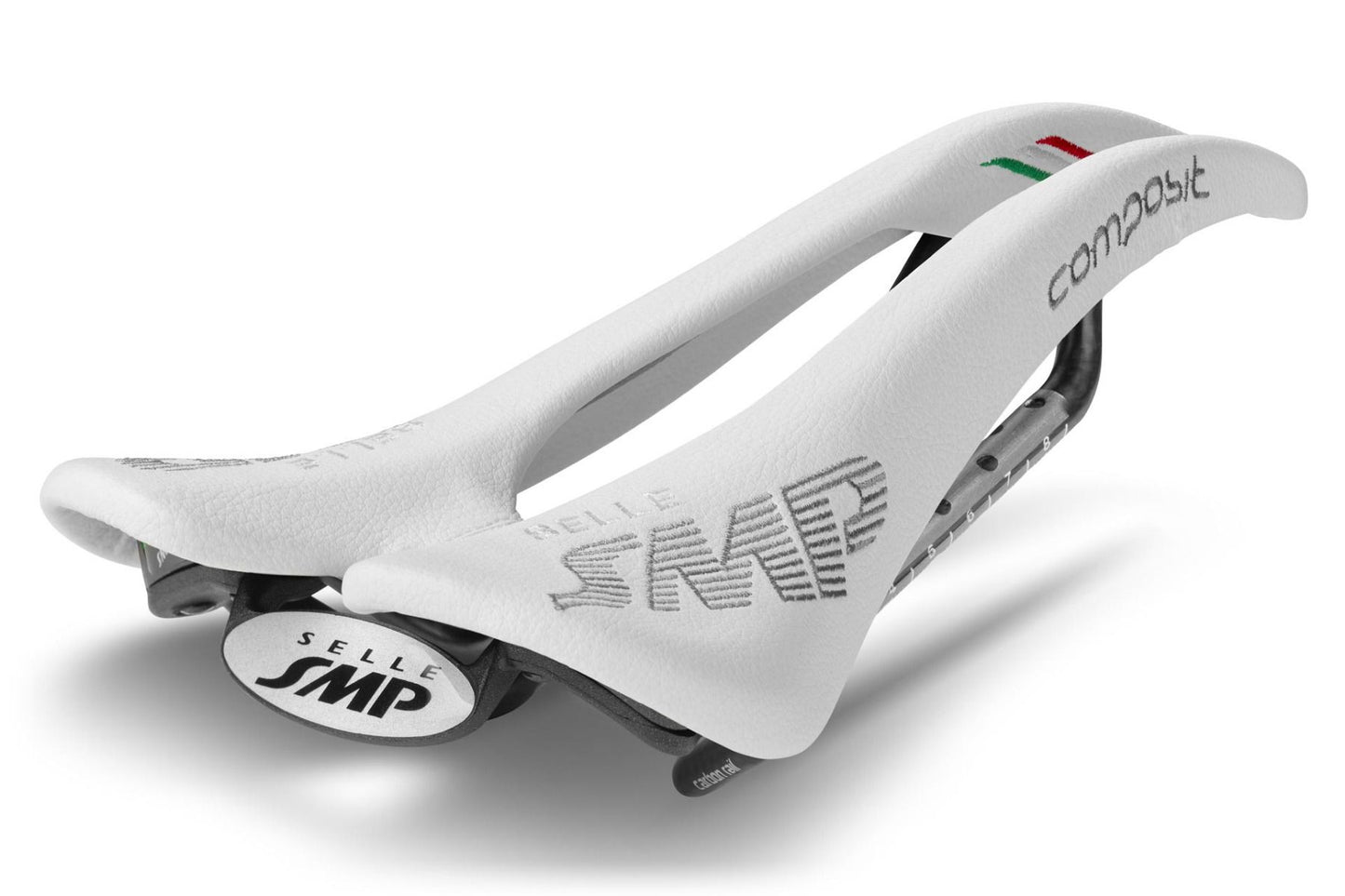Selle SMP Composit Saddle with Carbon Rails (White)
