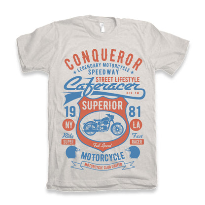 Conqueror Speedway Men's Bamboo Viscose/Organic Cotton Short Sleeve Graphic T-Shirt