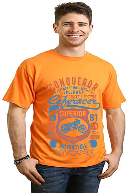 Conqueror Speedway Men's Bamboo Viscose/Organic Cotton Short Sleeve Graphic T-Shirt