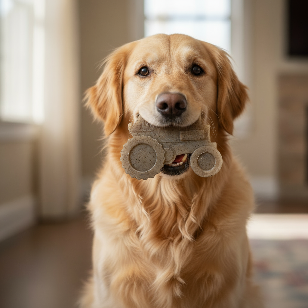 Tractor Nylon Dog Toy for Aggressive Chewers | USA Made | SodaPup