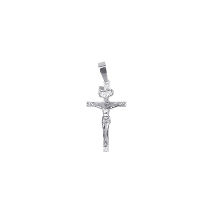 Cross Jesus Crucifix Pendant Solid 925 Sterling Silver
