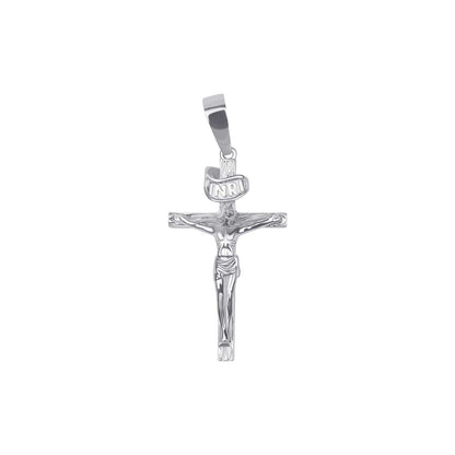 Cross Jesus Crucifix Pendant Solid 925 Sterling Silver