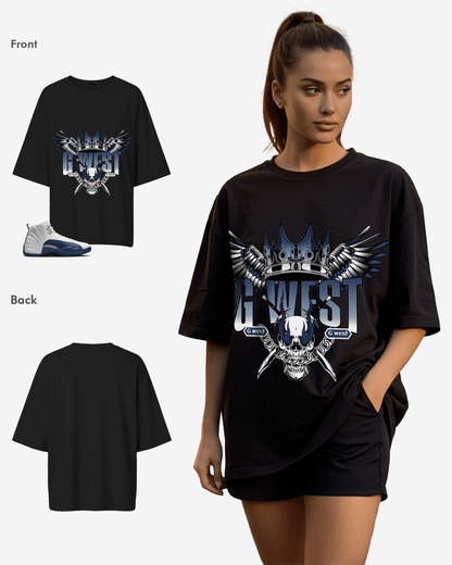 G West Crown Skull Oversized Women's T-Shirt