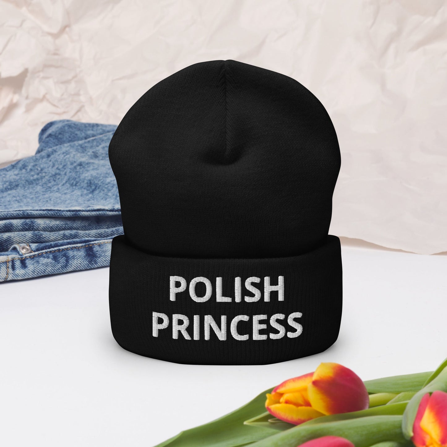 Polish Princess Cuffed Beanie