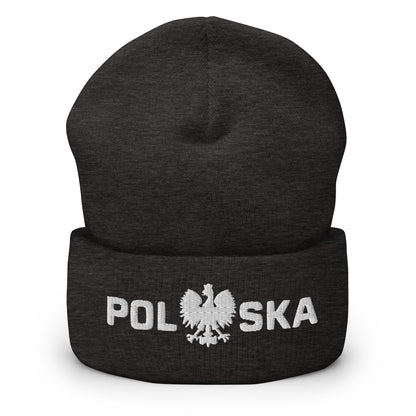 Polska Thick Lettering Cuffed Beanie