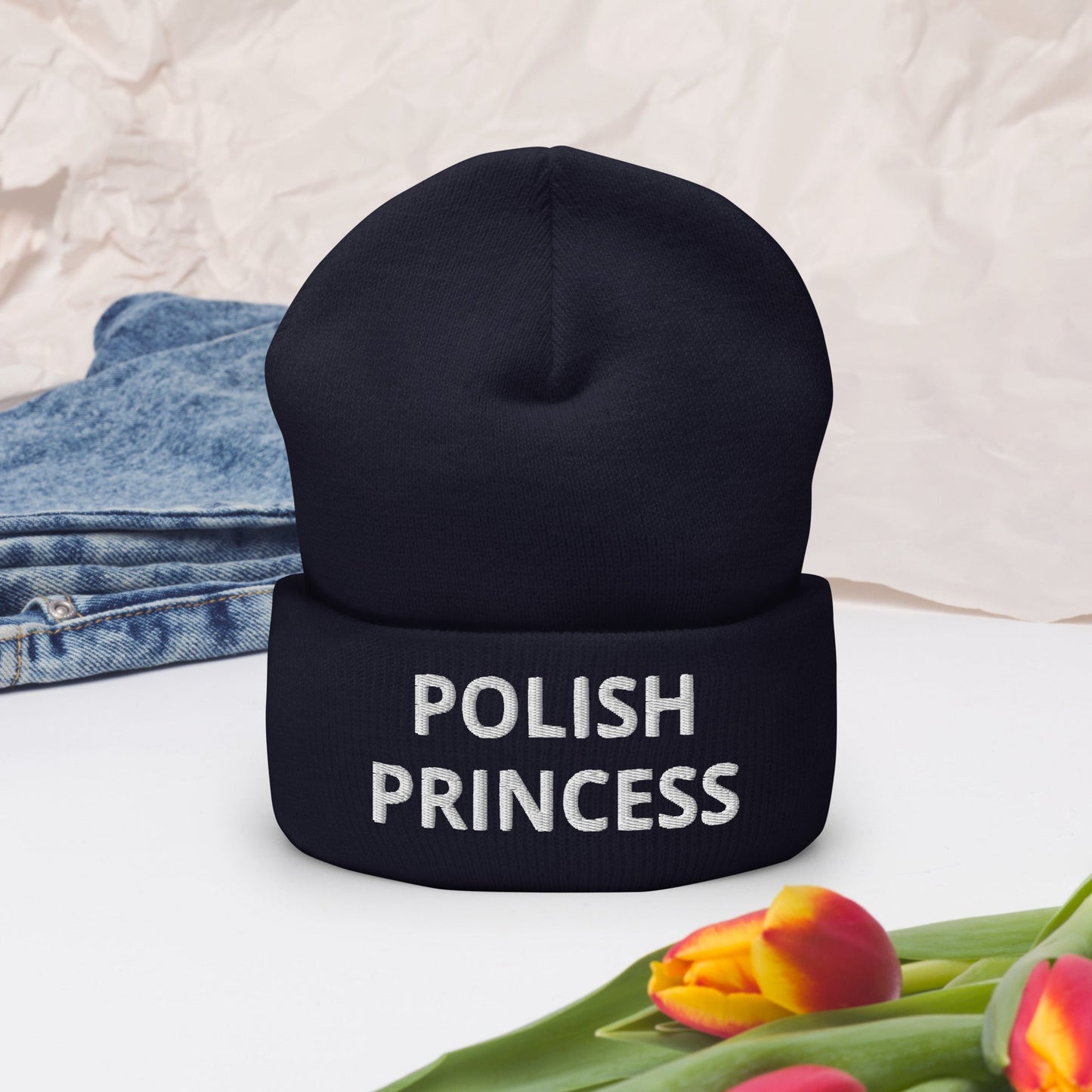 Polish Princess Cuffed Beanie