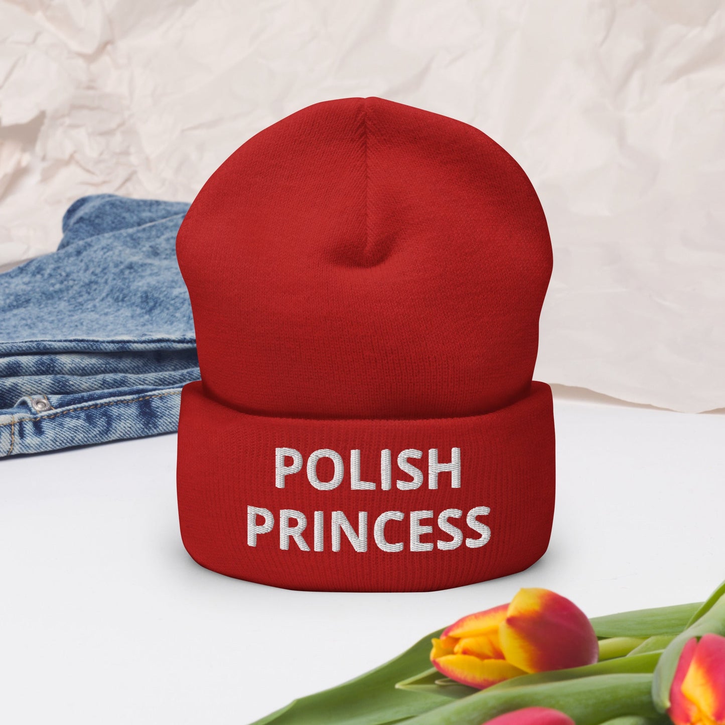 Polish Princess Cuffed Beanie