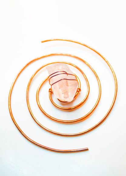 CuH2O Droplet: Crystal Infused Copper Coil Water Charger