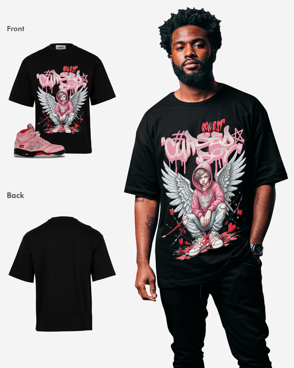 G West Cursed Boy Oversized Men's T-Shirt