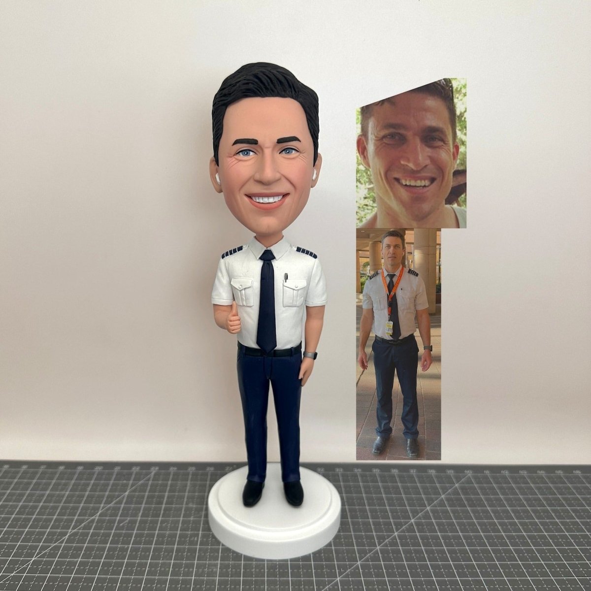 Custom Aircraft Commander and Pilot Bobbleheads